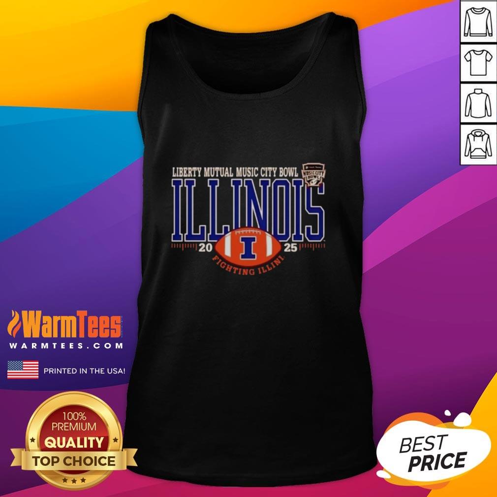 premium-illinois-fighting-illini-2025-liberty-mutual-music-city-bowl-logo-tank-top Alt Text: Premium Illinois Fighting Illini 2025 Liberty Mutual Music City Bowl logo tank top for fans and supporters.