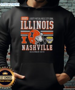 Alt Text: Premium Illinois Fighting Illini Football 2025 Liberty Mutual Music City Hoodie in vibrant colors, perfect for fans.