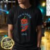 Premium I'M A Little Chili T-Shirt featuring fun chili pepper graphics, perfect for spicy food lovers and casual wear.
