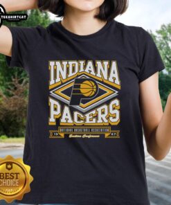 Premium Indiana Pacers Heater Ladies Tee featuring a stylish design for female fans, perfect for game day or casual wear.