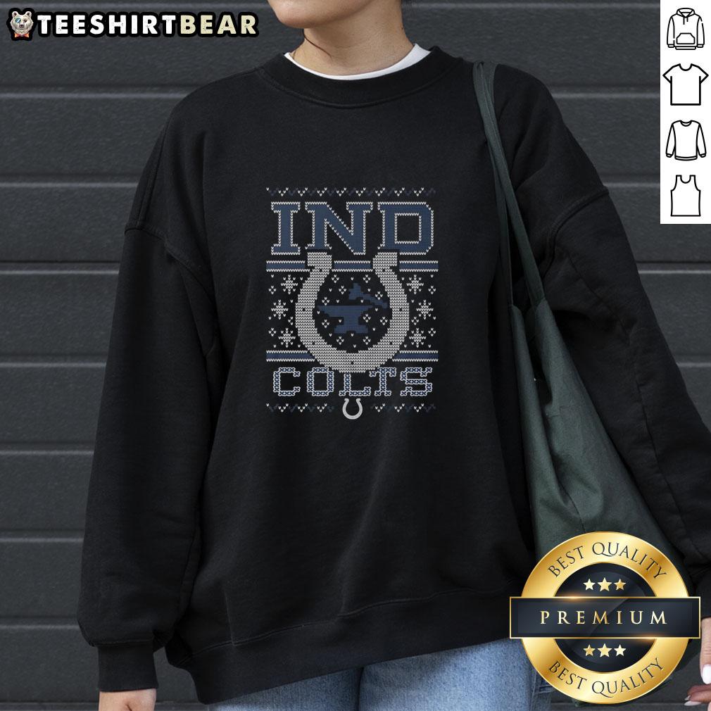 premium-indianapolis-colts-holiday-sweatshirt Premium Indianapolis Colts holiday sweatshirt in blue with team logo, perfect for fans celebrating the season.