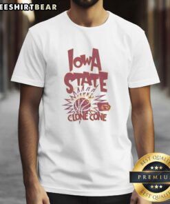 Premium Iowa State Cyclones Basketball Slam T-Shirt featuring vibrant team colors and logo, perfect for fans.