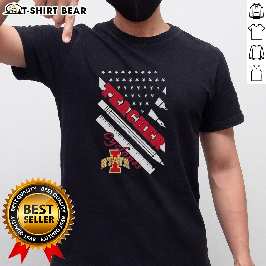 Premium Iowa State Cyclones X Teacher American Flag T Shirt Premium Iowa State Cyclones X Teacher American Flag T-Shirt featuring vibrant colors and a stylish design for fans.