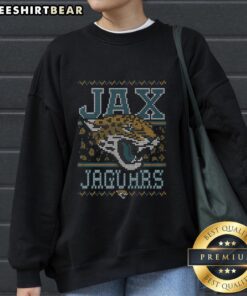 Premium Jacksonville Jaguars Holiday Sweatshirt featuring team logo, cozy design, perfect for festive game day attire.