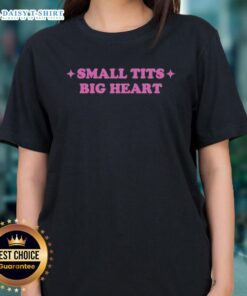 Premium Jade Pixel Small Tits Big Heart Ladies Tee featuring a stylish design perfect for casual wear.