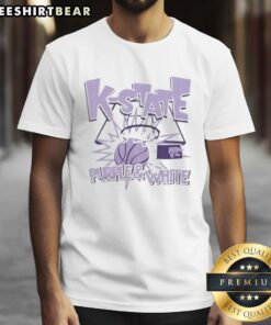 Alt Text: Premium K-State Wildcats purple and white slam t-shirt featuring bold graphics and comfortable fit for fans.