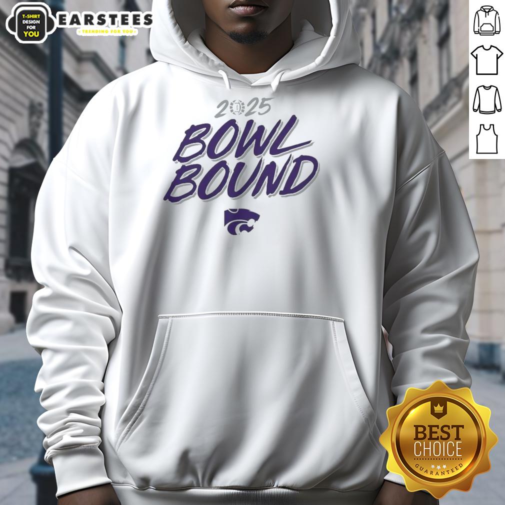 premium-kansas-state-wildcats-2025-bowl-bound-hoodie Alt Text: Premium Kansas State Wildcats 2025 Bowl Bound Hoodie in purple, showcasing team logo and stylish design for fans.