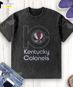 Alt Text: Premium Kentucky Colonels WHS washed t-shirt in soft fabric, featuring vibrant team colors and logo design.