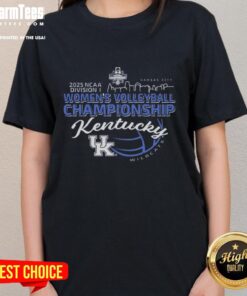 Premium Kentucky Wildcats 2025 NCAA Division I Women's Volleyball Championship Final Four Bound Ladies Tee shirt design.
