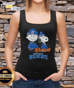 Premium Kentucky Wildcats X Snoopy and Charlie Brown tank top featuring vibrant graphics and a comfortable fit.