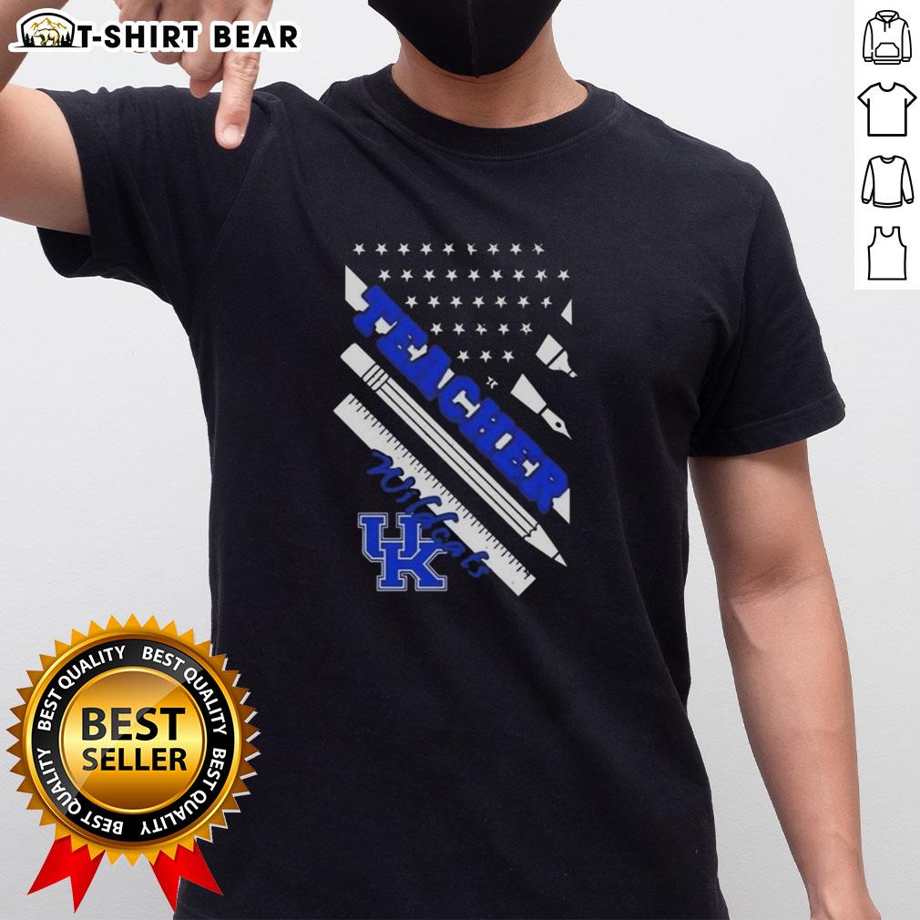 Premium Kentucky Wildcats X Teacher American Flag T Shirt Premium Kentucky Wildcats X Teacher American Flag T-Shirt featuring vibrant colors and a unique design for fans.