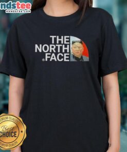 Premium Kim Jong Un The North Face ladies tee featuring a stylish design and high-quality fabric for women's fashion.