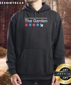 Alt Text: Premium New York Rangers subway sign hoodie featuring vibrant team colors and stylish design for fans.