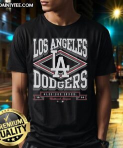 Premium Los Angeles Dodgers Heater T-Shirt featuring vibrant team colors and logo, perfect for fans and casual wear.