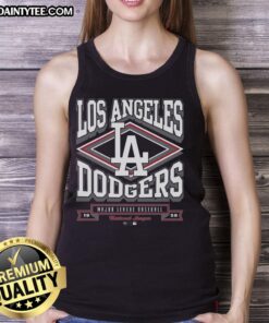 Premium Los Angeles Dodgers heater tank top featuring vibrant team colors and logo, perfect for fans and summer wear.