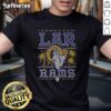 Alt Text: Premium Los Angeles Rams Holiday T-Shirt featuring festive graphics and team colors for the ultimate fan celebration.