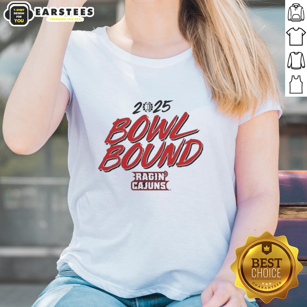 premium-louisiana-ragin-cajuns-2025-bowl-bound-ladies-tee Premium Louisiana Ragin Cajuns 2025 Bowl Bound ladies tee featuring vibrant team colors and stylish design.