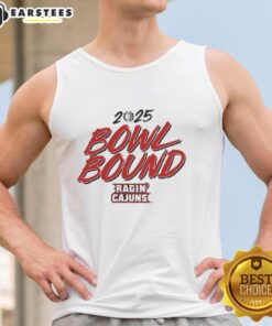 Premium Louisiana Ragin' Cajuns 2025 Bowl Bound tank top featuring vibrant team colors and logo, perfect for fans.