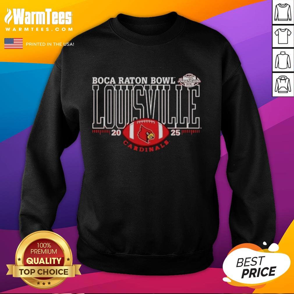 premium-louisville-cardinals-2025-boca-raton-bowl-logo-sweatshirt Alt Text: Premium Louisville Cardinals 2025 Boca Raton Bowl logo sweatshirt showcasing team spirit and style.