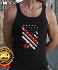 Premium Louisville Cardinals X Teacher American Flag Tank Top featuring vibrant colors and a stylish design for fans.