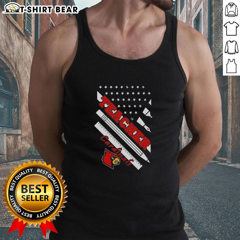 Premium Louisville Cardinals X Teacher American Flag Tank Top Premium Louisville Cardinals X Teacher American Flag Tank Top featuring vibrant colors and a stylish design for fans.