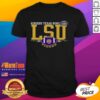 Alt Text: Premium LSU Tigers 2025 Kinder's Texas Bowl logo t-shirt featuring vibrant colors and team branding. Perfect for fans!
