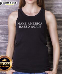 Premium Make America Based Again Tank Top in vibrant colors, perfect for patriotic summer outfits and casual wear.