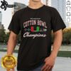 Premium Miami Hurricanes 2026 Cotton Bowl Champions CFP Classic T-Shirt featuring team colors and logo design.