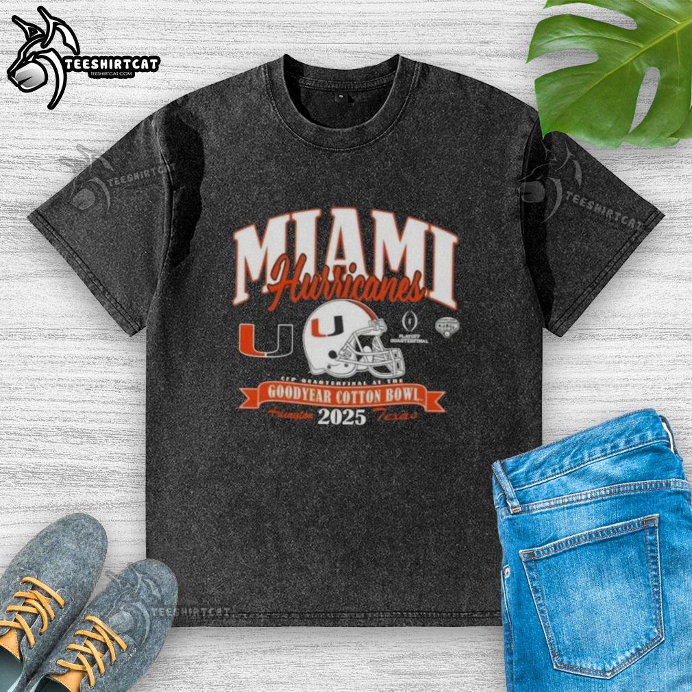 premium-miami-hurricanes-college-football-playoff-2025-cotton-bowl-washed-t-shirt Premium Miami Hurricanes College Football Playoff 2025 Cotton Bowl washed t-shirt in vibrant orange and green colors.