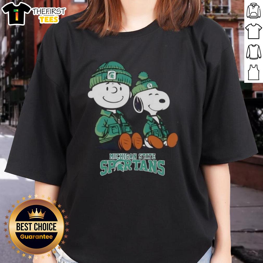 premium-michigan-state-spartans-x-snoopy-and-charlie-brown-ladies-tee Premium Michigan State Spartans X Snoopy and Charlie Brown ladies tee featuring vibrant graphics and a comfortable fit.