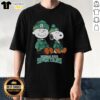 Premium Michigan State Spartans X Snoopy and Charlie Brown T-shirt featuring playful graphics and vibrant colors.