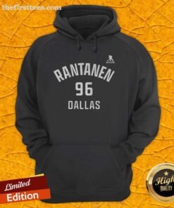 Alt Text: Premium Mikko Rantanen hoodie featuring Dallas Stars logo and number 96, perfect for ice hockey fans.