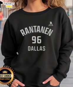 Premium Mikko Rantanen Dallas Stars ice hockey sweatshirt with name and number 96, perfect for fans and collectors.