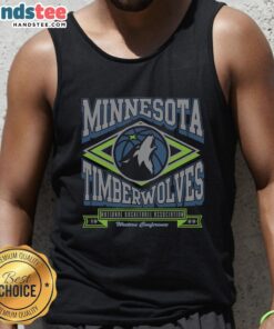Premium Minnesota Timberwolves heater tank top featuring vibrant team colors and logo, perfect for game day wear.