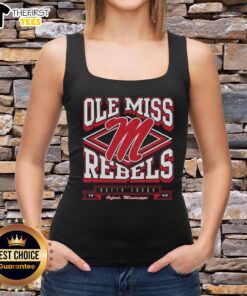 Premium Mississippi Rebels heater tank top featuring team logo and vibrant colors, perfect for game day or casual wear.