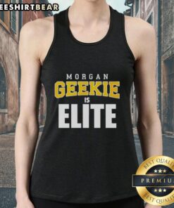 Alt Text: Premium Morgan Geekie is Elite Boston Bruins Hockey Tank Top showcasing team pride and stylish sportswear.