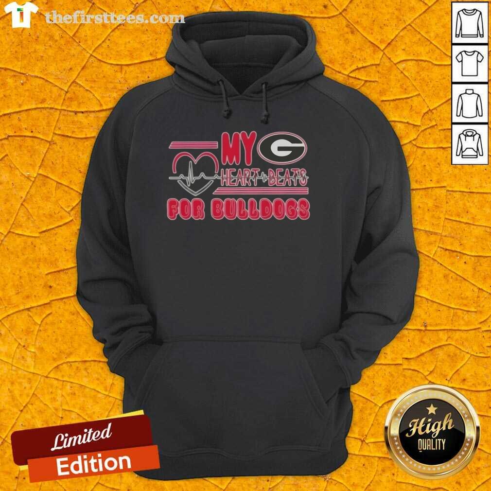 premium-my-heart-beats-for-georgia-bulldogs-football-hoodie Alt Text: Premium My Heart Beats for Georgia Bulldogs Football Hoodie in red with logo, perfect for fans and game day wear.