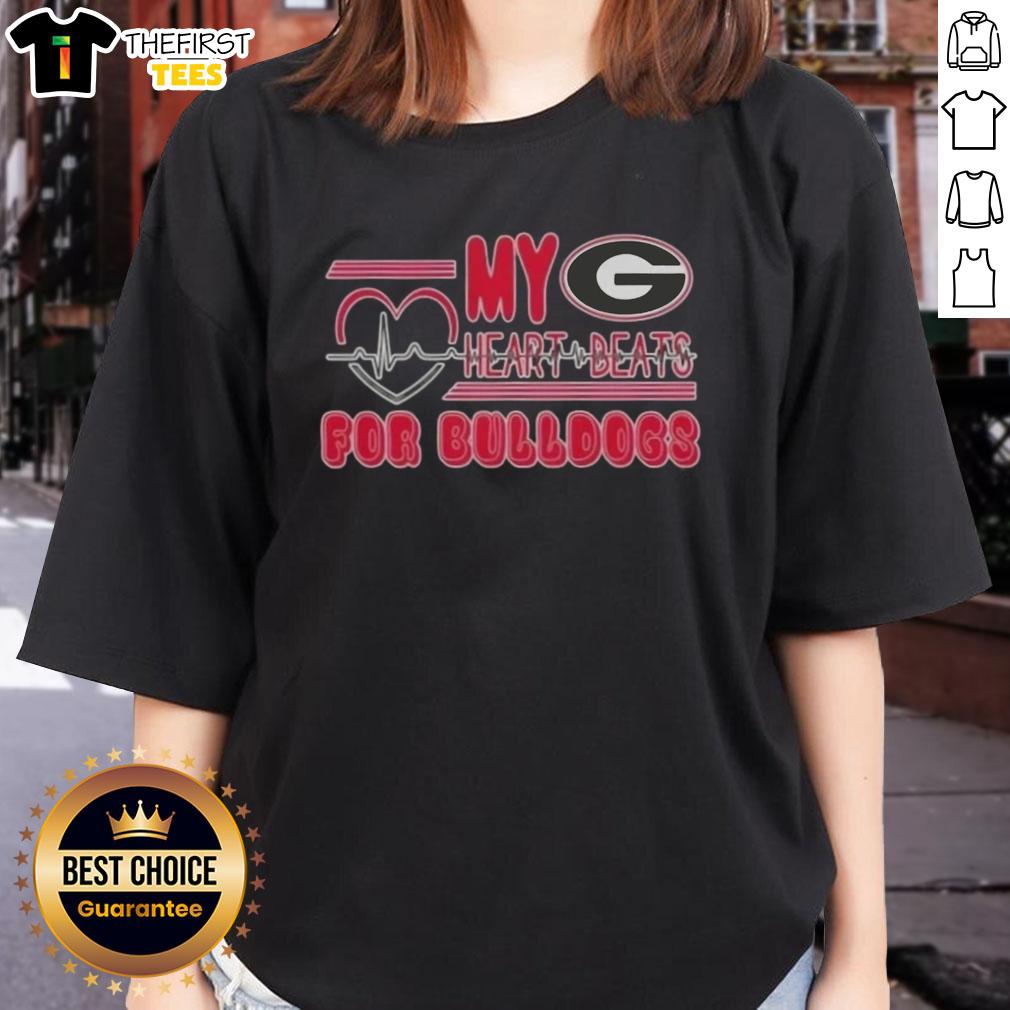 premium-my-heart-beats-for-georgia-bulldogs-football-ladies-tee Alt Text: Premium My Heart Beats for Georgia Bulldogs Football Ladies Tee in red, perfect for passionate fans and game day.