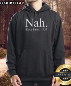 Premium Rosa Parks 1955 Letter Hoodie featuring iconic civil rights imagery and empowering message for social justice.
