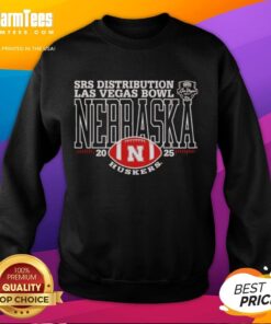 Alt Text: Premium Nebraska Cornhuskers 2025 Las Vegas Bowl logo sweatshirt featuring vibrant team colors and stylish design.