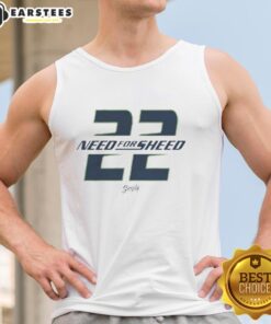 Alt Text: Premium Need for Sheed 22 Graphic Tank Top featuring a bold design, perfect for casual wear and basketball fans.