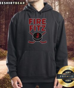 Premium New Jersey Devils Fire Fitz Hoodie in red and black, featuring team logo and stylish design for fans.