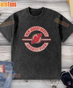 Premium New Jersey Devils surround washed t-shirt featuring team logo and vibrant colors for fans and collectors.