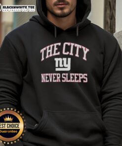 Alt Text: Premium New York Giants Nike hoodie featuring The City Never Sleeps design, perfect for fans and stylish wear.