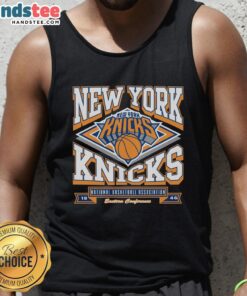 Premium New York Knicks Heater Tank Top featuring team colors and logo, perfect for game day and summer wear.
