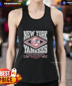 Premium New York Yankees heater tank top featuring bold team logo, perfect for summer and game day style.
