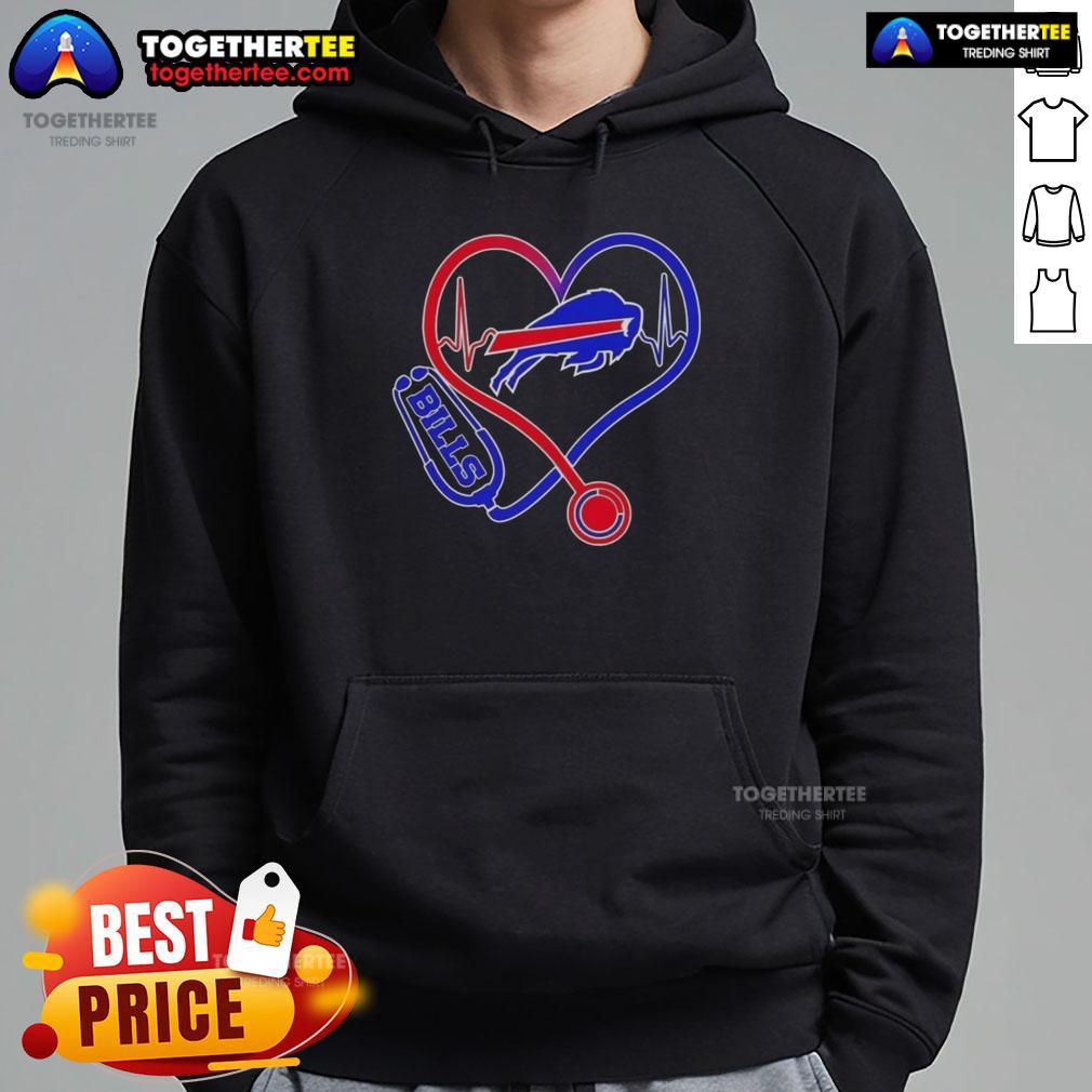 Premium Nurse Love Buffalo Bills Hoodie Premium Nurse Love Buffalo Bills Hoodie showcasing team spirit and comfort for dedicated nurses and football fans.