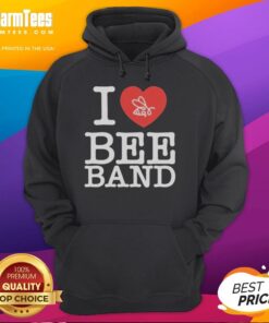 Premium Official Honey Revenge I Heart Bee Band Hoodie in stylish design, perfect for bee lovers and fashion enthusiasts.