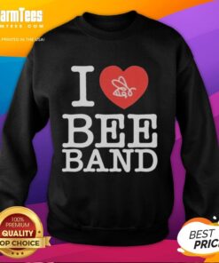 Premium Official Honey Revenge I Heart Bee Band Sweatshirt featuring a stylish bee graphic and cozy design.