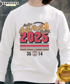 Alt Text: Premium Ohio State Buckeyes 2025 sweatshirt featuring Another Gold Pants design, perfect for OSU fans.